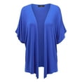 thumbnail image 1 of Made by Johnny Women's Kimono Style Short Sleeve Dolman Cardigan XXXXXL ROYAL_BRITE, 1 of 6