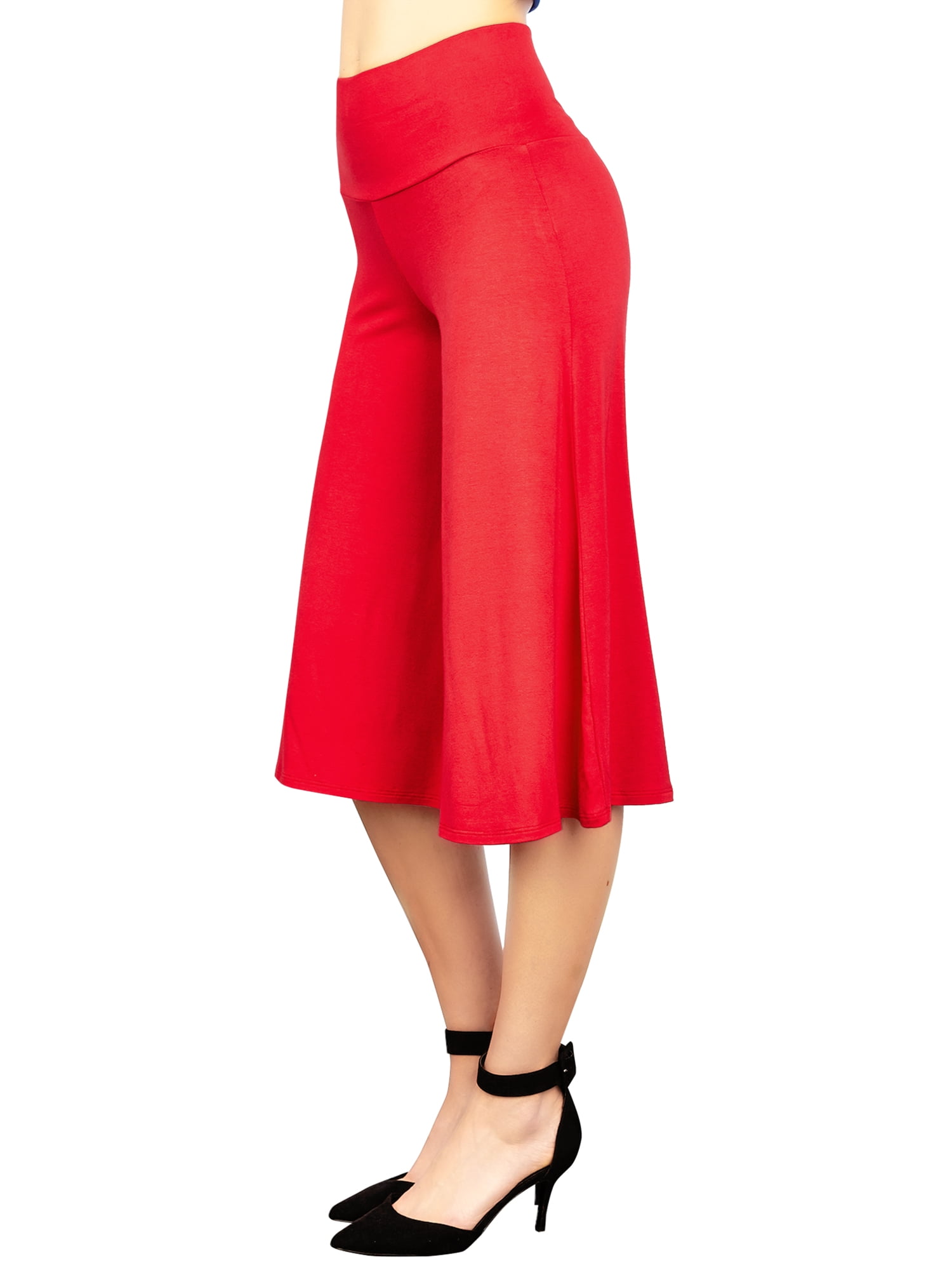 Made by Women\'s RED L Culottes Pants Knit Johnny
