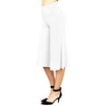 thumbnail image 1 of Made by Johnny Women's Knit Culottes Pants L WHITE, 1 of 6
