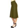 thumbnail image 1 of Made by Johnny Women's Knit Culottes Pants S OLIVE, 1 of 6