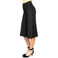 thumbnail image 1 of Made by Johnny Women's Knit Culottes Pants XL BLACK, 1 of 6