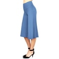 thumbnail image 1 of Made by Johnny Women's Knit Culottes Pants XS DENIM, 1 of 6