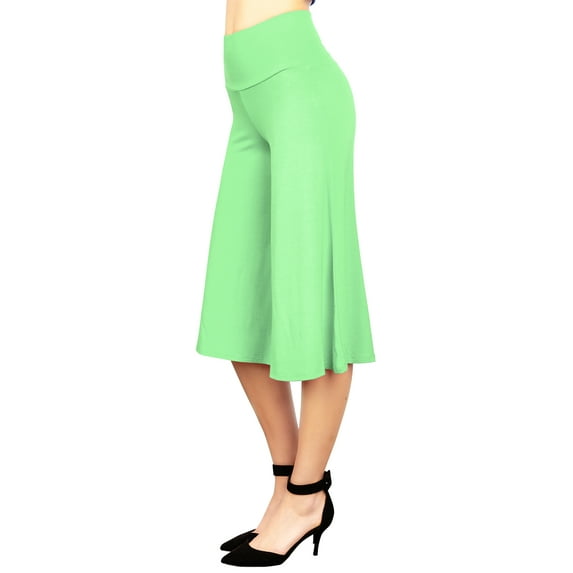 Made by Johnny Women's Knit Culottes Pants XS MINT