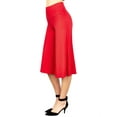 thumbnail image 1 of Made by Johnny Women's Knit Culottes Pants XXL RED, 1 of 6