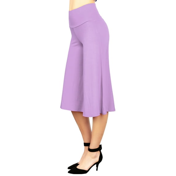 Made by Johnny Women's Knit Culottes Pants XXXXXL LILAC