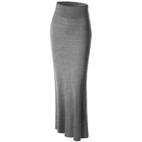 Made by Johnny Women's Lightweight Floor Length Maxi Skirt M HDG