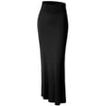 thumbnail image 1 of Made by Johnny Women's Lightweight Floor Length Maxi Skirt XXL BLACK, 1 of 7