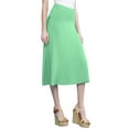 thumbnail image 1 of Made by Johnny Women's Lightweight Fold Over Flared Midi Skirt XXXL MINT, 1 of 6