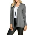 thumbnail image 1 of Made by Johnny Women's Lightweight Open Front Cardigans Long Sleeve Casual Soft Drape Fall Cardigan XXL HDG, 1 of 5