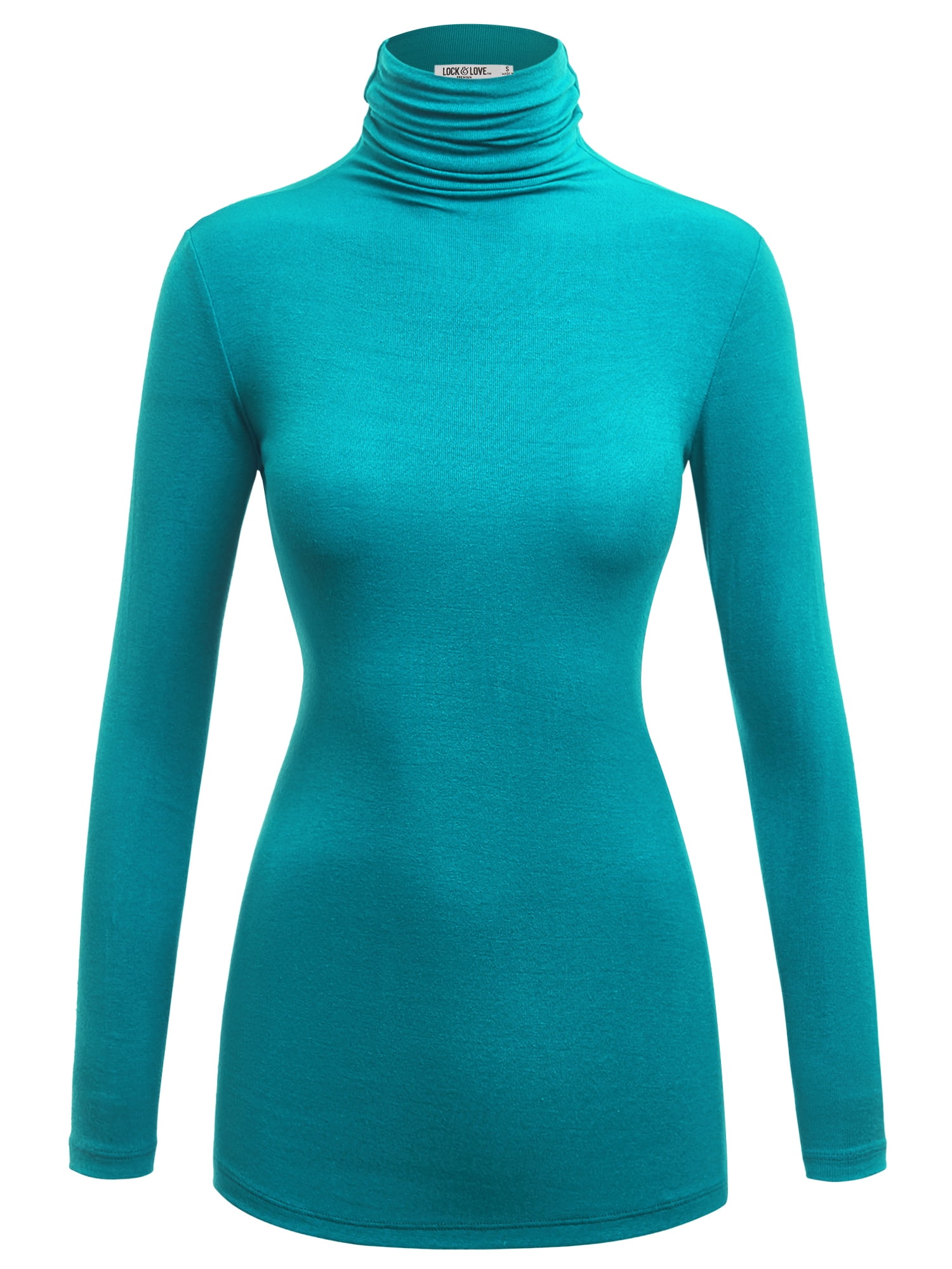【WONDER WONDER】 Ele Ribbed BackSlit Turtleneck NeckPolar T Made by Johnny Women's Long Sleeve Ribbed Turtleneck