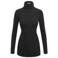 thumbnail image 1 of Made by Johnny Women's Long Sleeve Ribbed Turtleneck Pullover Sweater XXXL BLACK, 1 of 6