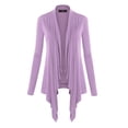 thumbnail image 1 of Made by Johnny Women's Off-Duty Open Front Cardigan L LILAC, 1 of 6