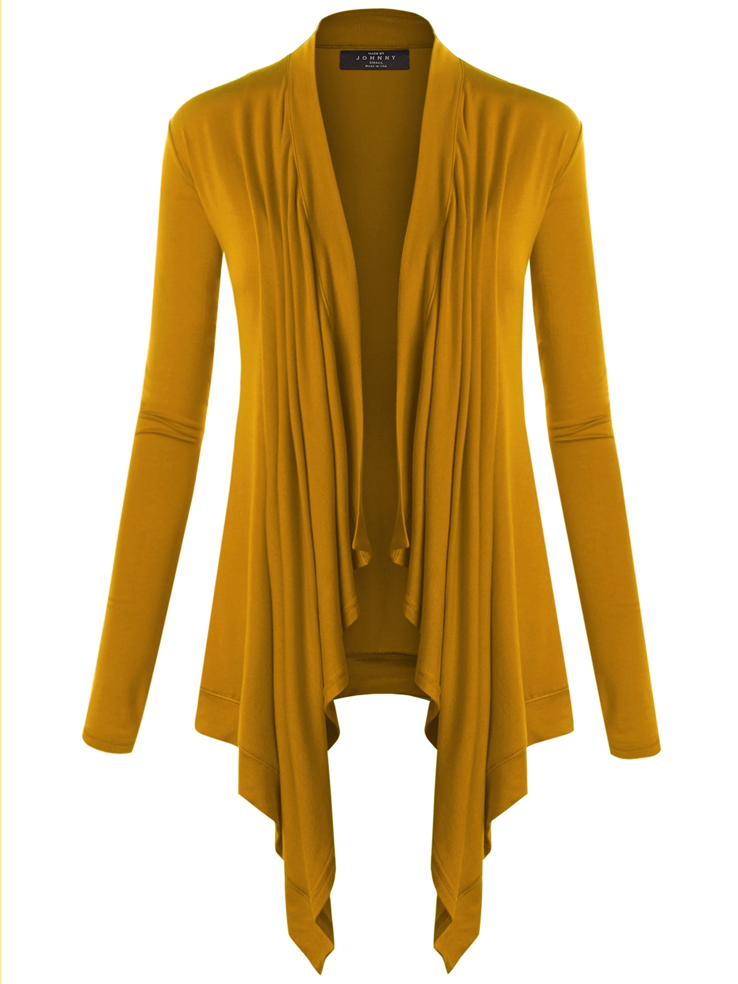 Mustard open front cardigan outlet