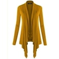 thumbnail image 1 of Made by Johnny Women's Off-Duty Open Front Cardigan S MUSTARD, 1 of 6