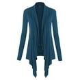 thumbnail image 1 of Made by Johnny Women's Off-Duty Open Front Cardigan S TEAL, 1 of 6