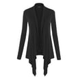 thumbnail image 1 of Made by Johnny Women's Off-Duty Open Front Cardigan XXL BLACK, 1 of 6
