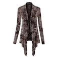 thumbnail image 1 of Made by Johnny Women's Off-Duty Open Front Tie Dye Cardigan XXXL BROWN, 1 of 6