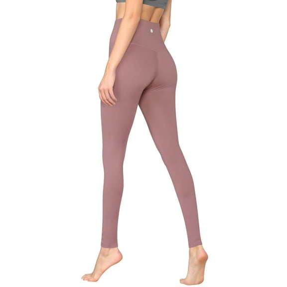 Made by Johnny Women's Peached Front Seamless Leggings with Inner Pocket Full-Length Yoga Pants M ROSE_PINK