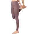 thumbnail image 1 of Made by Johnny Women's Peached Front Seamless Leggings with Side Pocket Full-Length Yoga Pants M DUSTY_RED, 1 of 6