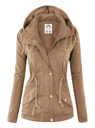 Khaki colored jacket women's hot sale