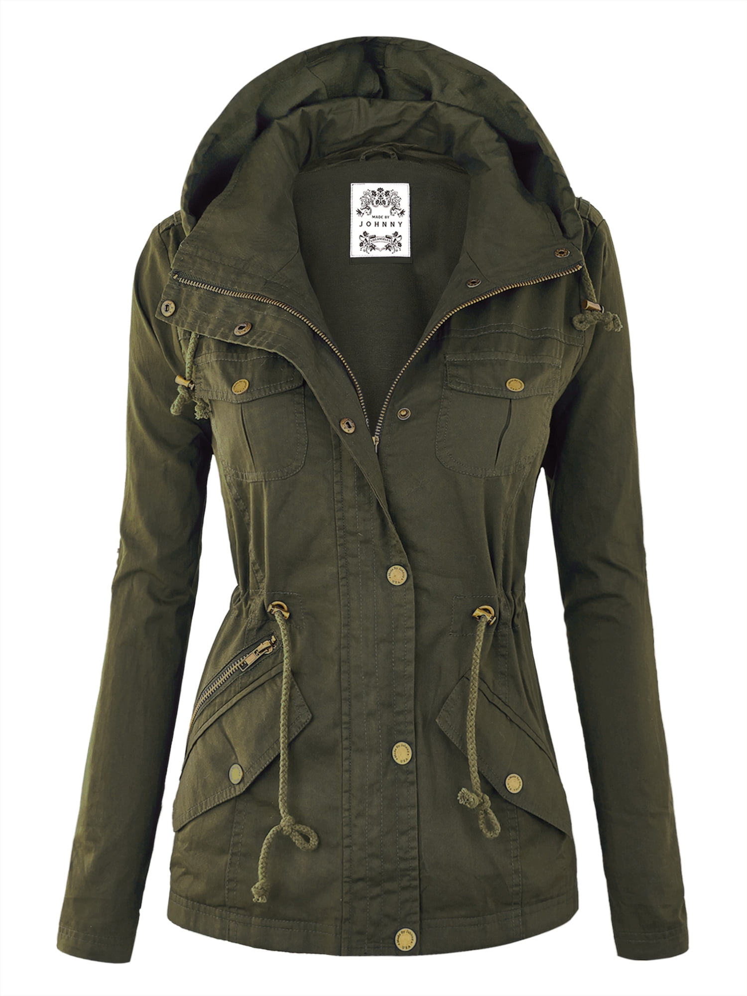 Olive green anorak jacket hotsell