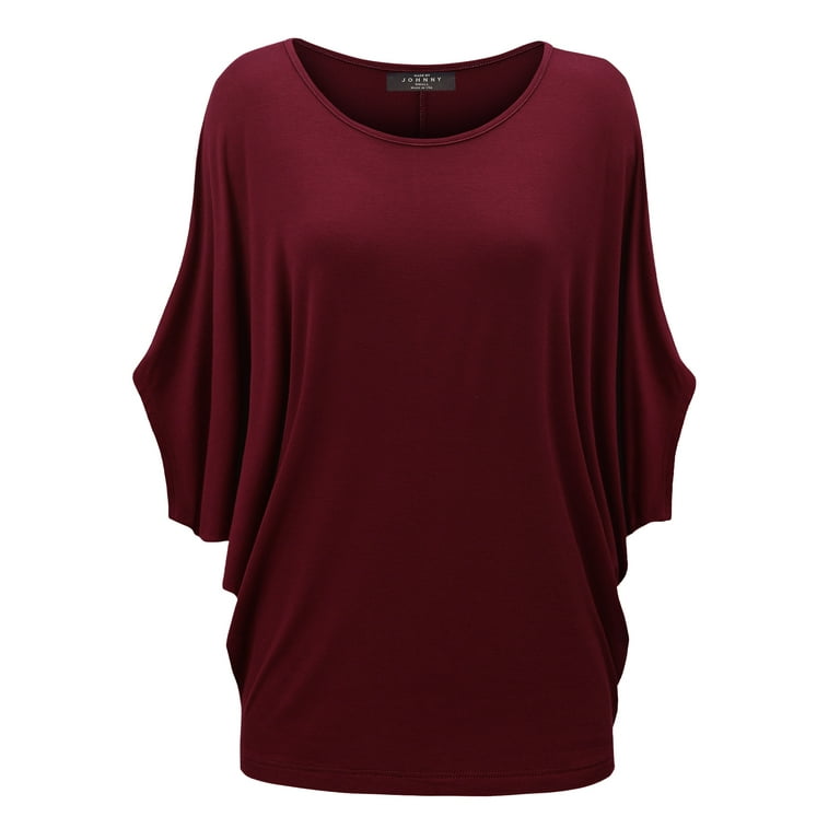 Wine Dolman Top