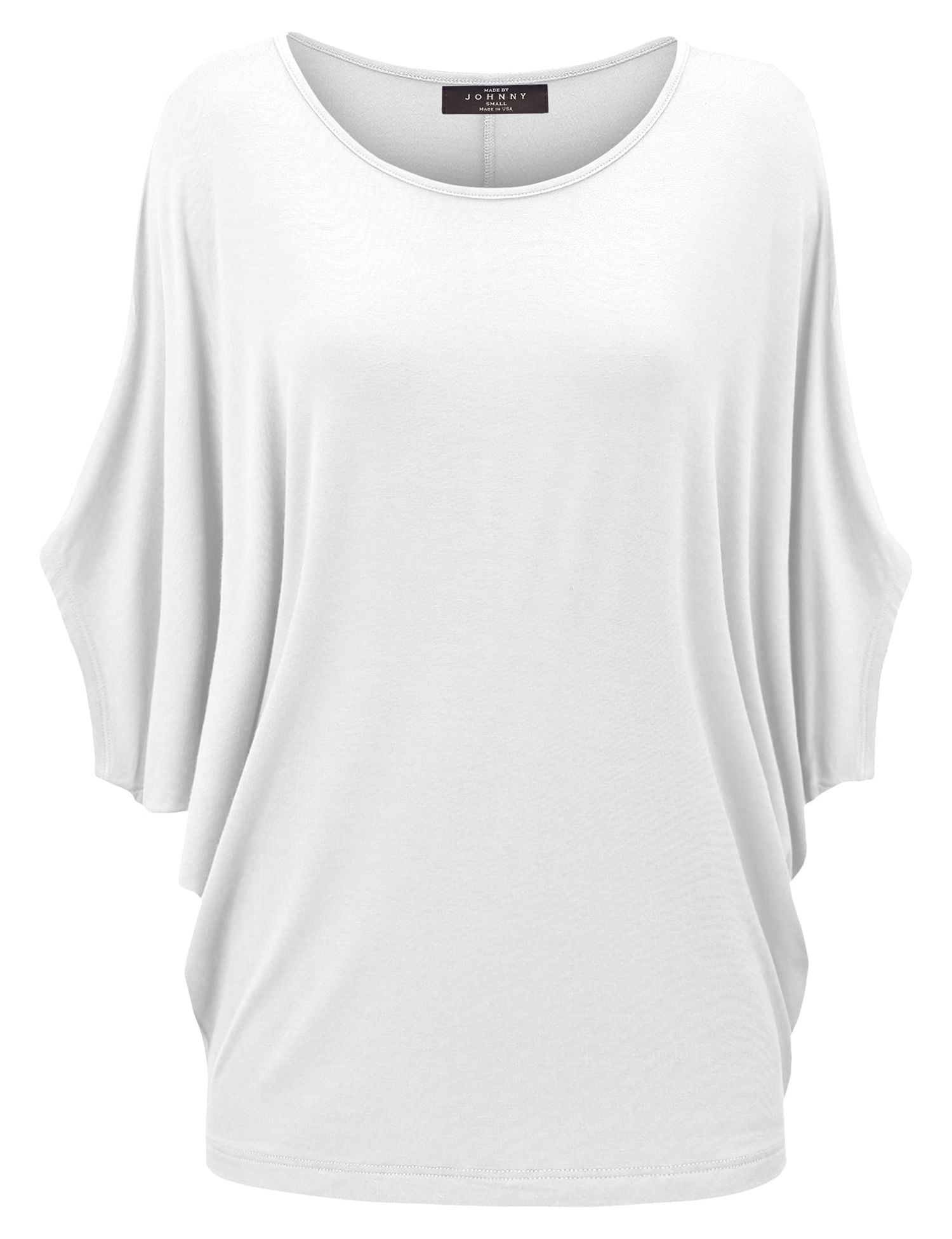 Lock And Love Women's Flowy Batwing Dolman Top – Long Sleeve Draped Comfort Blouse (Sizes S-3XL) - View #3