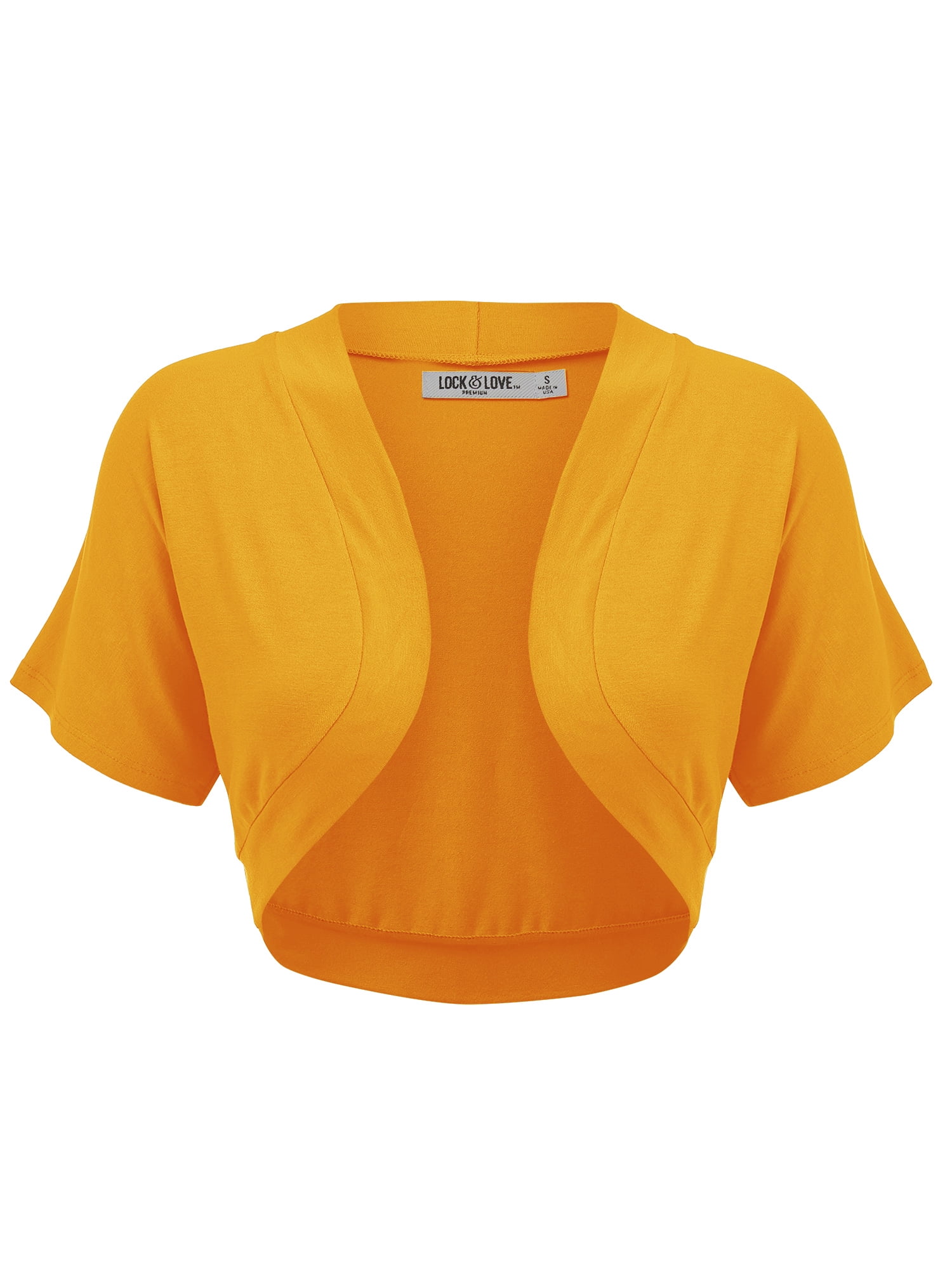 Made by Johnny Women's Short Sleeve Cropped Bolero Shrug Made by Johnny Women's Short Sleeve Cropped Bolero Shrug