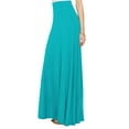thumbnail image 1 of Made by Johnny Women's Solid Maxi Skirt with Elastic Waist Band S JADE, 1 of 5