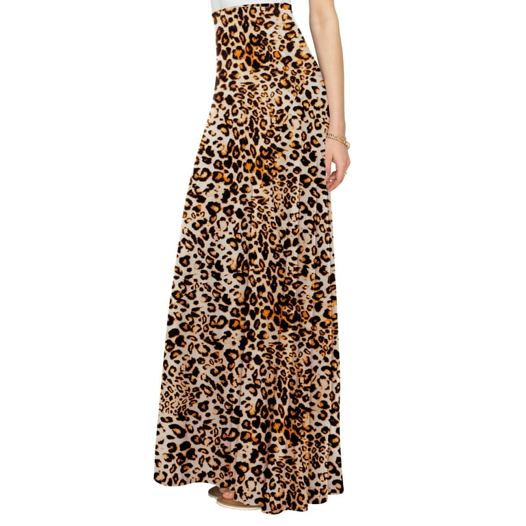 Walmart leopard maxi clearance skirt