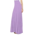 thumbnail image 1 of Made by Johnny Women's Solid Maxi Skirt with Elastic Waist Band XXXXL LILAC, 1 of 5