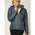 thumbnail image 1 of Made by Johnny Women's Ultra Light Weight Packable Down Jacket with Removable Hoodie XL STEEL_BLUE, 1 of 6