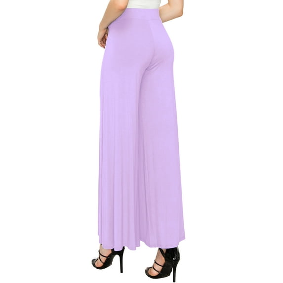 Made by Johnny Women's Wide Leg Palazzo Lounge Pants L LILAC