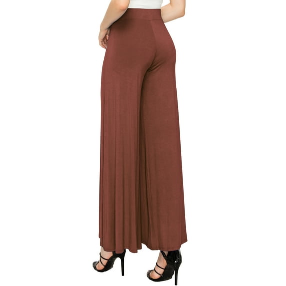 Made by Johnny Women's Wide Leg Palazzo Lounge Pants M RUST