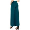 thumbnail image 1 of Made by Johnny Women's Wide Leg Palazzo Lounge Pants S TEAL, 1 of 6