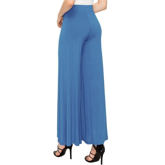 Made by Johnny Women's Wide Leg Palazzo Lounge Pants XL DENIM