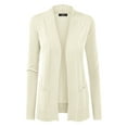 thumbnail image 1 of Made by Johnny Women's Women's Open Front Knit Cardigan M IVORY, 1 of 6