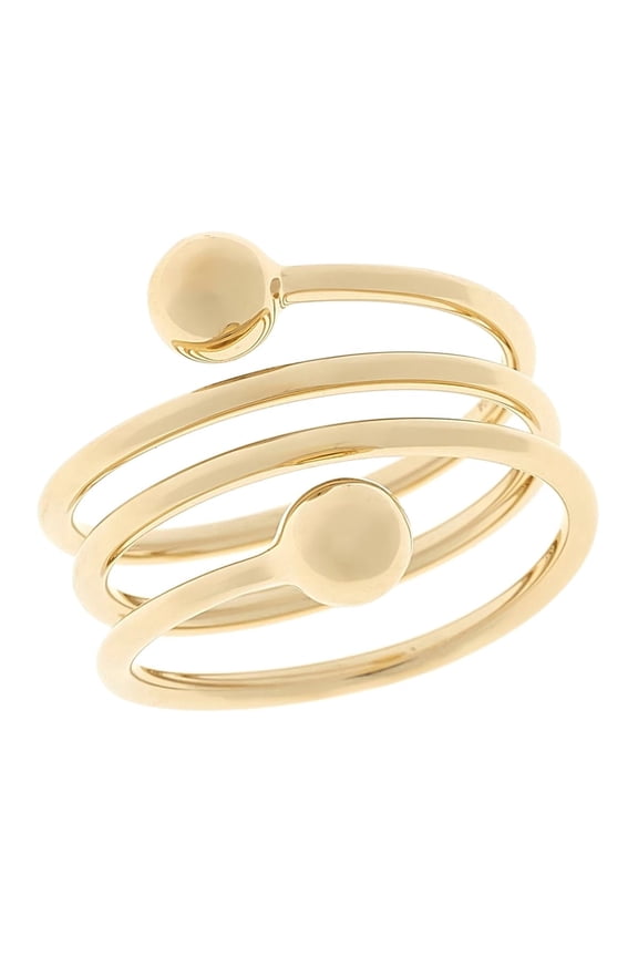 Boundless 14K Vermeil Coil Ring, Size 8