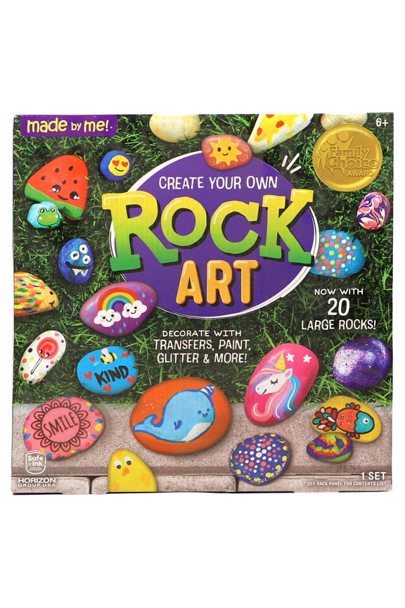 Create Your Own Multicolor Rock Art, Boys and Girls, Child, Ages 6+