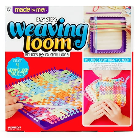 Made by Me Easy Steps Weaving Loom Activity Kt, Includes 165 Colorful Craft Loops