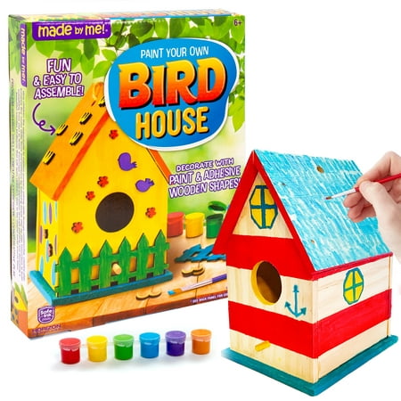 Made by Me Paint Your Own Birdhouse Kit, Boys and Girls, Child, Ages 6+
