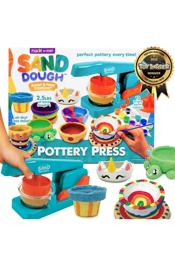 ! Sand Dough Sculpt & Paint Creations! Pottery Press Kit, Boys and Girls, Child, Ages 6+