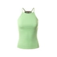 thumbnail image 1 of Made by Olivia Women's Halter Neck Ribbed Tank Top, 1 of 4