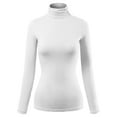 thumbnail image 1 of Made by Olivia Women's Basic Long Sleeve High Turtle Neck Slim Fit Top Shirt, 1 of 3