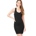 thumbnail image 1 of Made by Olivia Women's Basic Sleeveless Racerback Round Neck Bodycon Mini Dress, 1 of 5