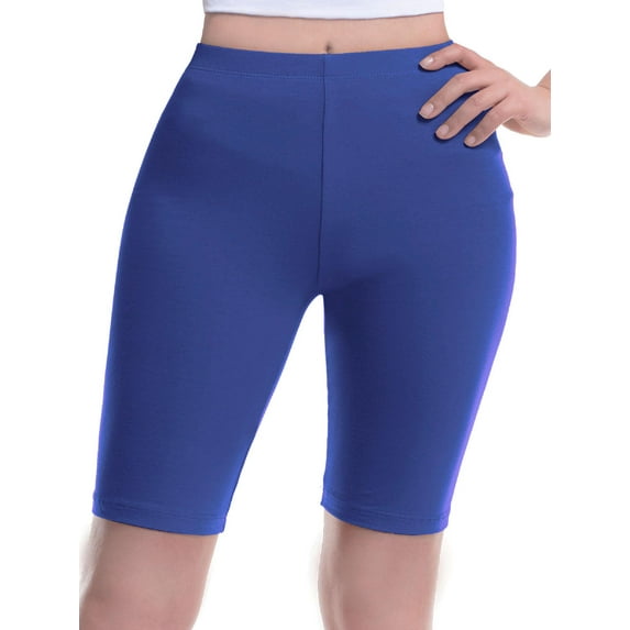 Made by Olivia Women's Basic Solid Active Yoga Biker Shorts