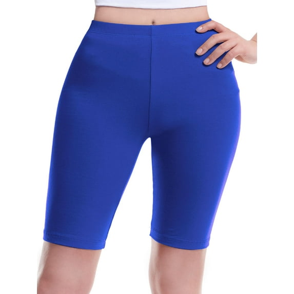 Made by Olivia Women's Basic Solid Active Yoga Biker Shorts