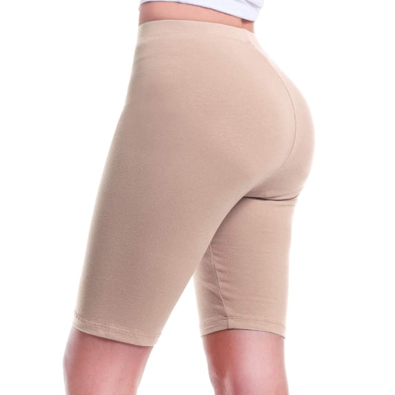 Made by Olivia Women's Basic Solid Active Yoga Biker Shorts