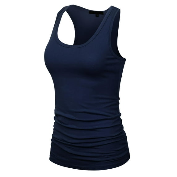 Made by Olivia Women's Casual Basic Sleeveless Racerback Tank Top