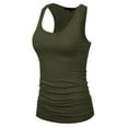 thumbnail image 1 of Made by Olivia Women's Casual Basic Sleeveless Racerback Tank Top, 1 of 5